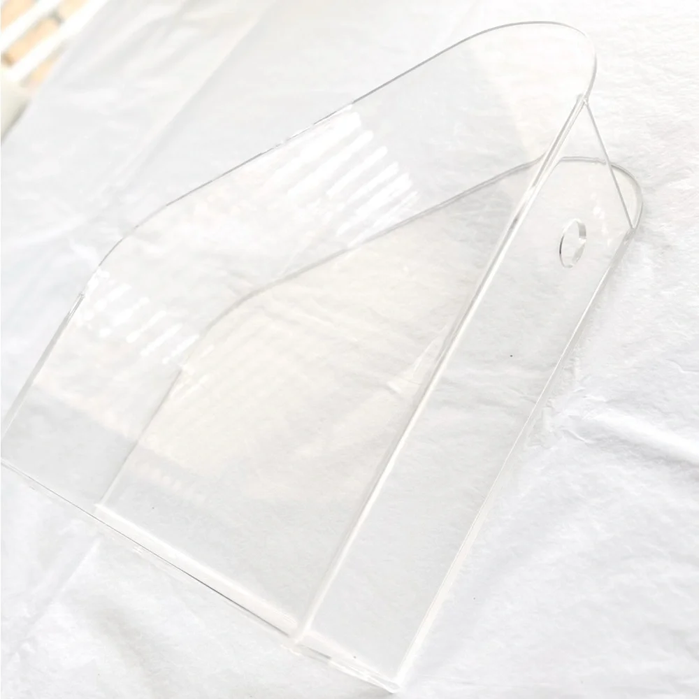 HOM Organization Clear Resin Acrylic Magazine File Holder